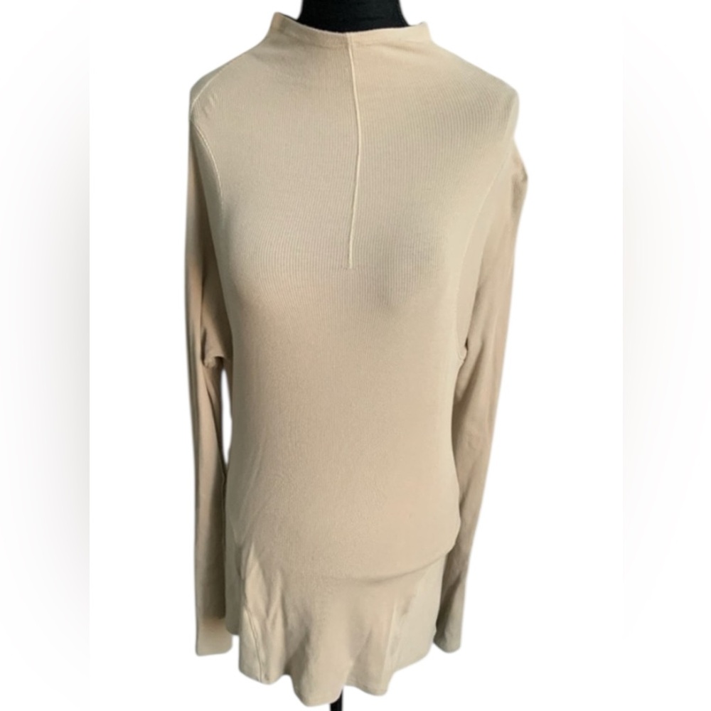 LULULEMON Trench Colour Long Sleeve Mock Neck Shirt Women’s Size 10 Medium
